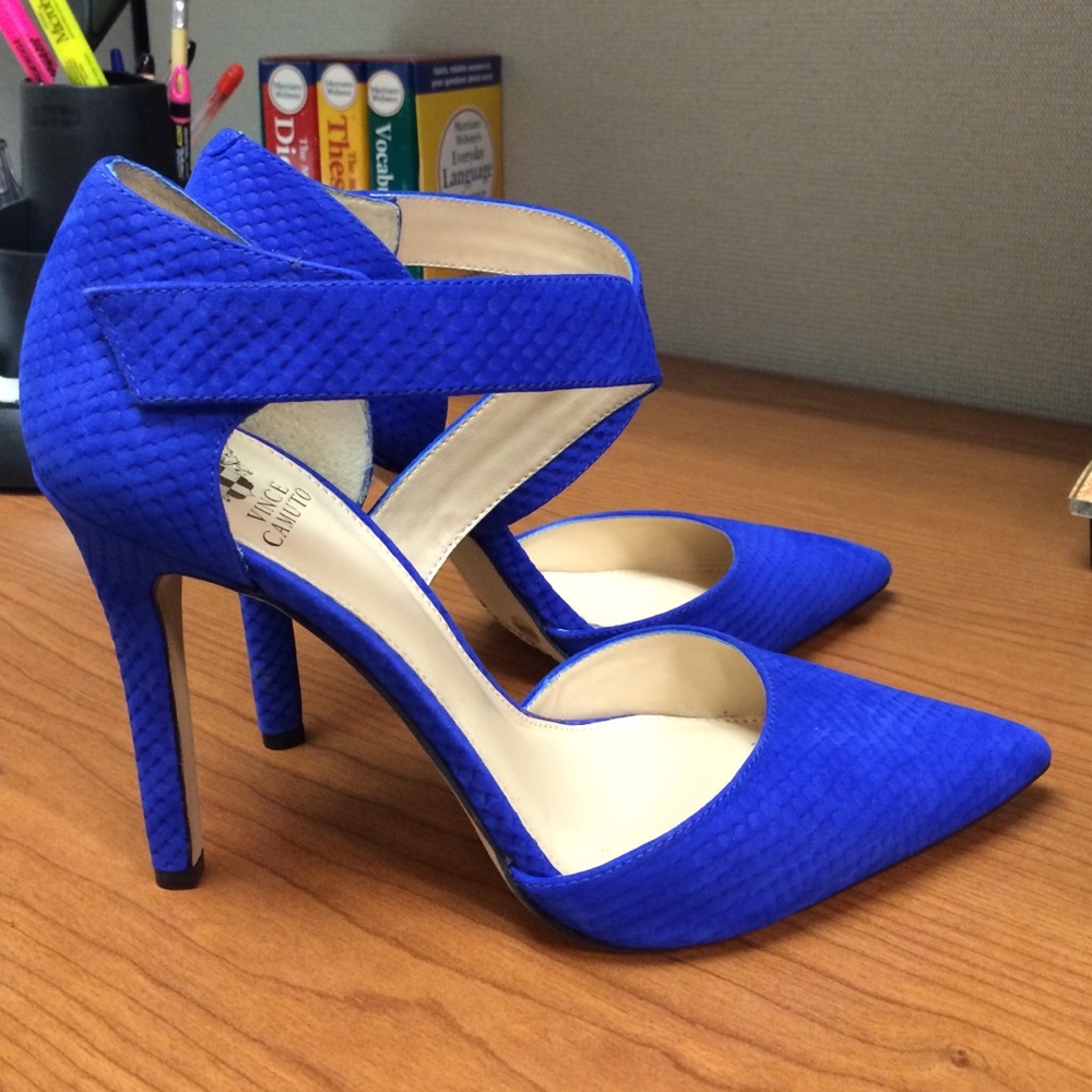 Vince Camuto Blue Heels